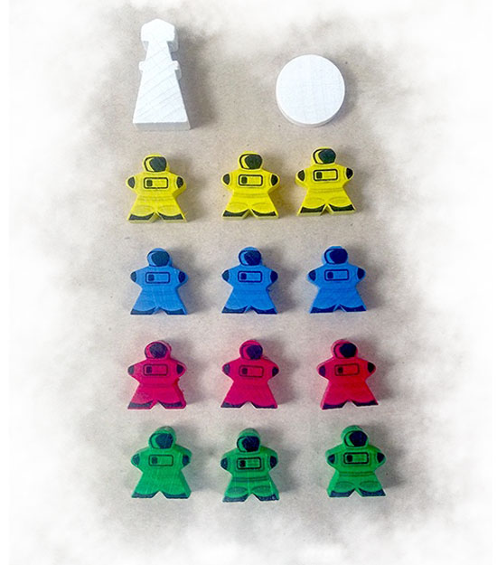 Martians: A Story of Civilization - Wooden markers